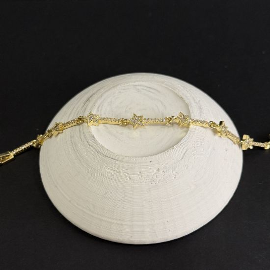 Gold Mini Yıldız Bileklik resmi