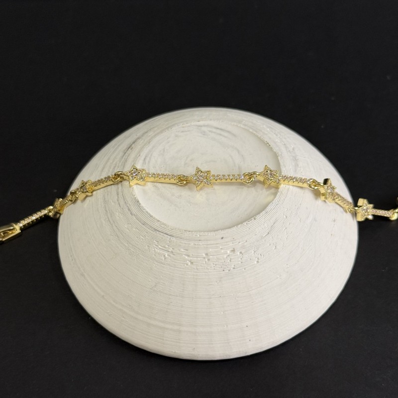 Gold Mini Yıldız Bileklik resmi