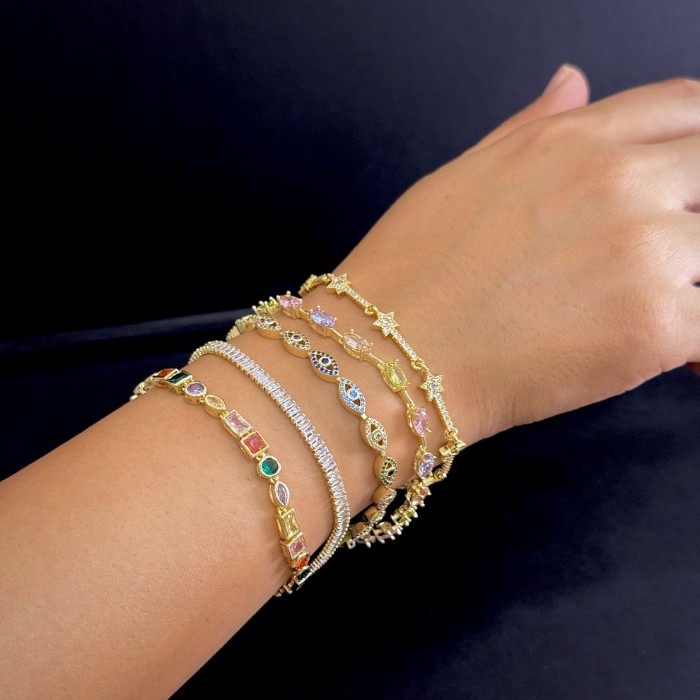 Gold Mini Yıldız Bileklik resmi