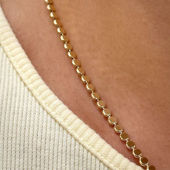 Xuping Pul Ezme Zincir 50 cm Gold resmi