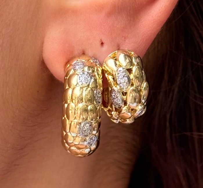 Çok Yönlü Şıklık: Gold & Gümüş Küpe resmi