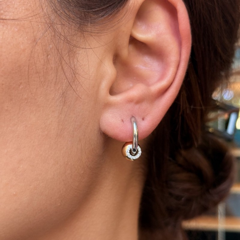 İkili Yüzük Formlu Küpe resmi