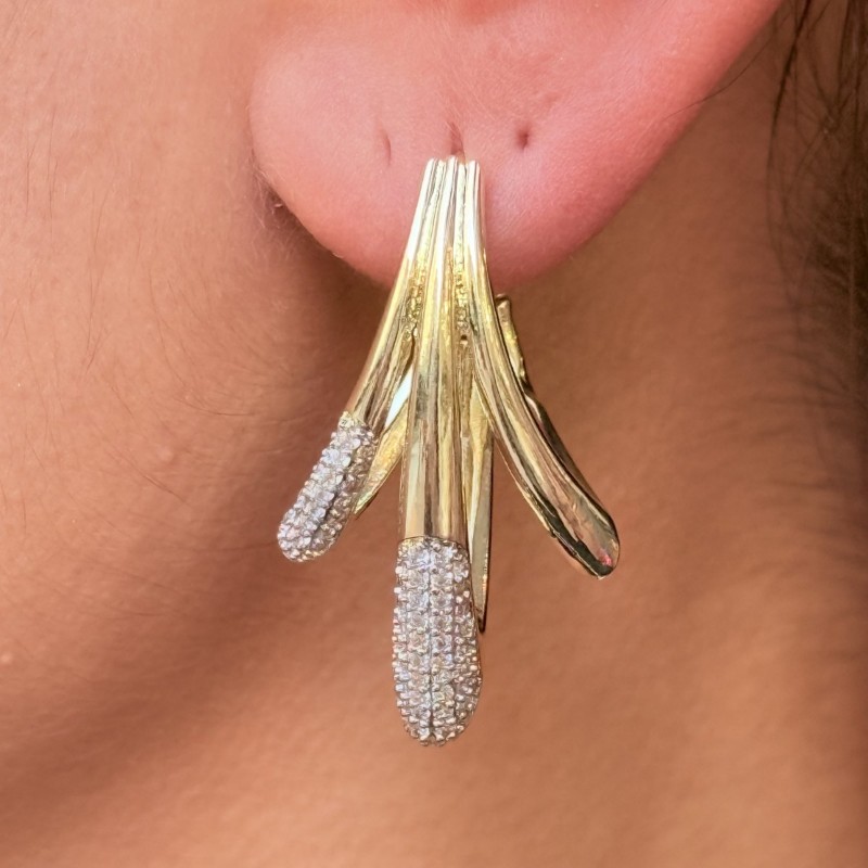 Çok Kollu Tasarım Küpe resmi