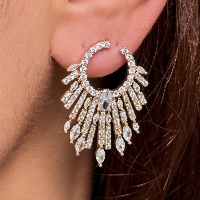 Işıltı Halkası Küpe (Altın) resmi