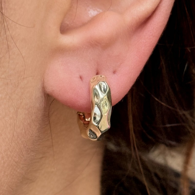 Dokulu Gold Küpe resmi