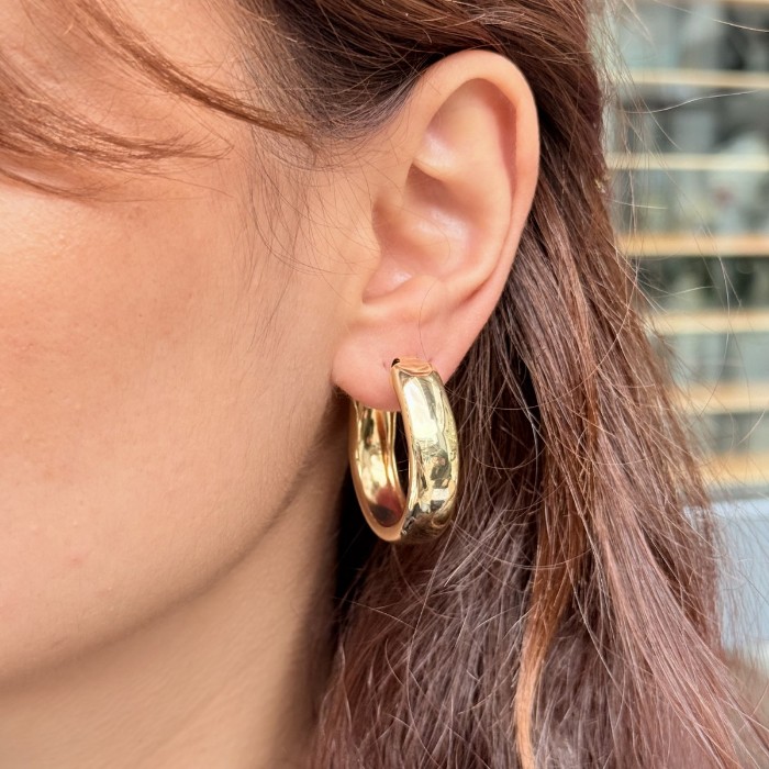 Kıvrım Form Halka Küpe resmi