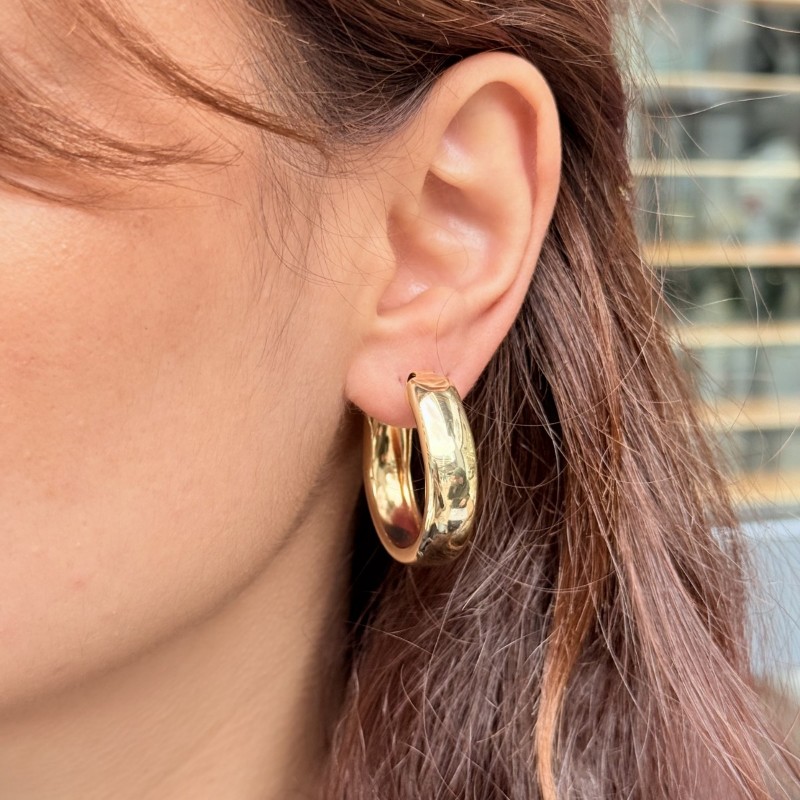 Kıvrım Form Halka Küpe resmi