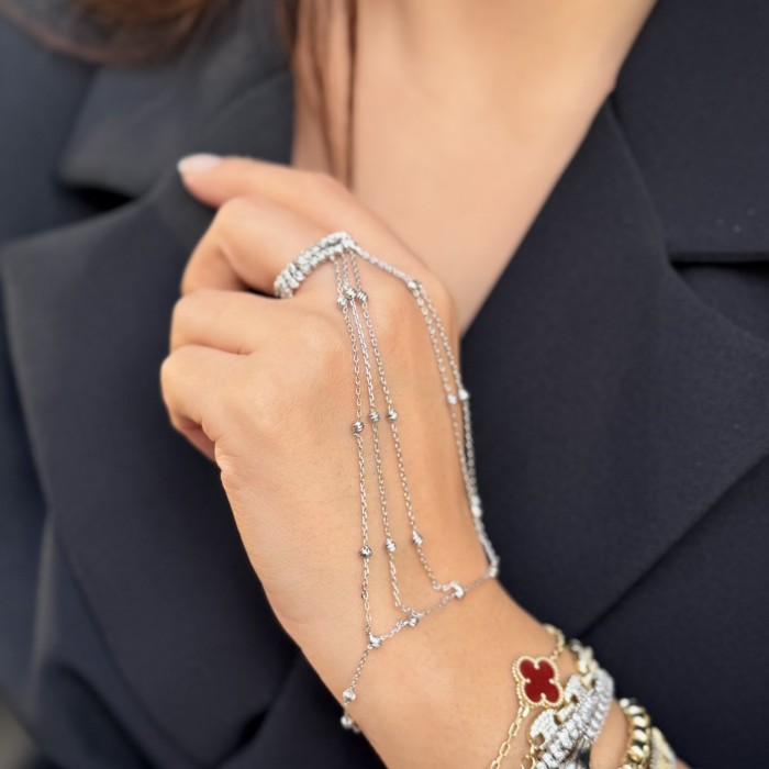 Zincir Damlalı Şahmeran (Gümüş Ton) resmi