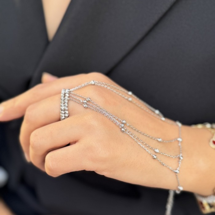 Zincir Damlalı Şahmeran (Gümüş Ton) resmi