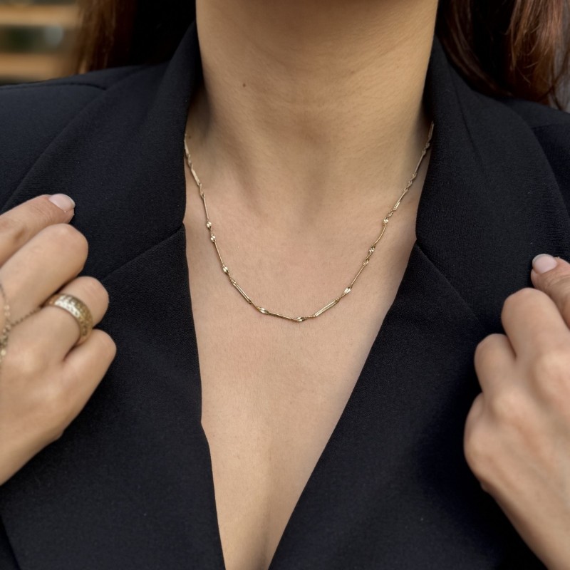 Segmentli Balıksırtı Zincir Kolye resmi