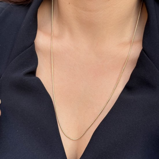 İnce Yılan Zincir Kolye resmi