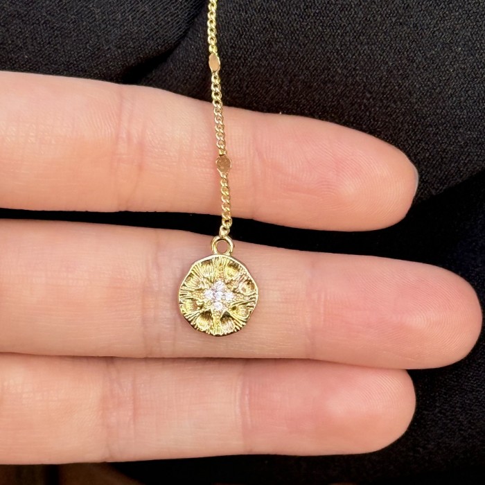 Starglow Disc Lariat – Gold resmi