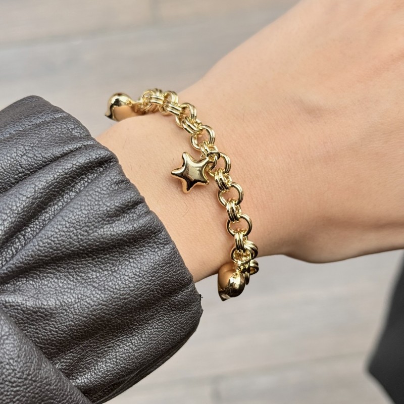 Chunky Yıldız Charm Bileklik resmi