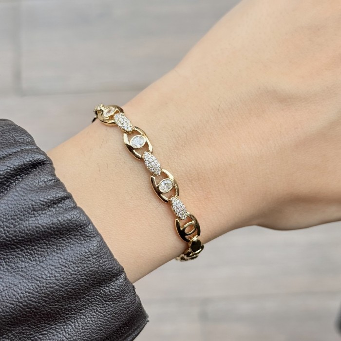 Sparkle Oval Halkalı Taşlı Bileklik resmi