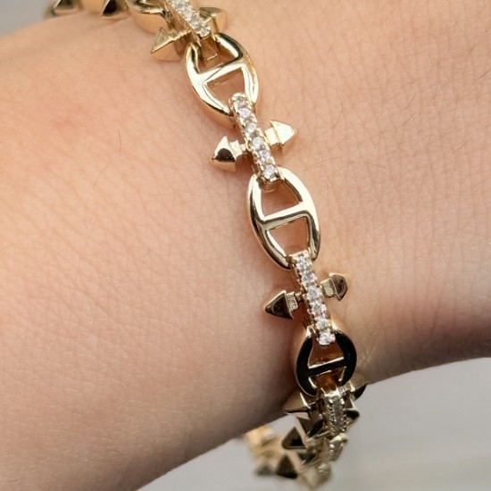 Edge Spike Zincir Bileklik resmi