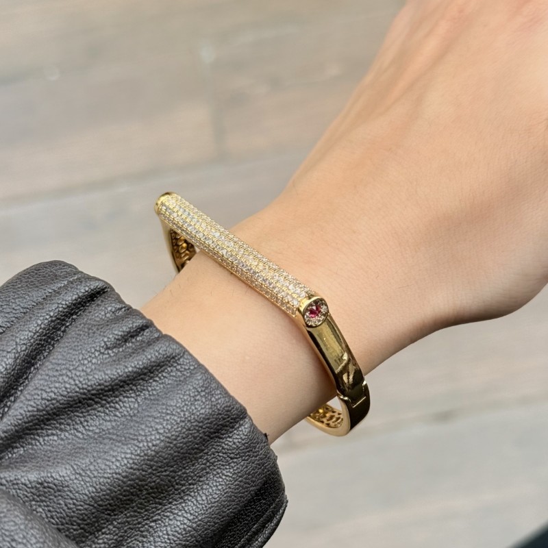 Luxe Bar Manşet Bileklik (Gold) resmi