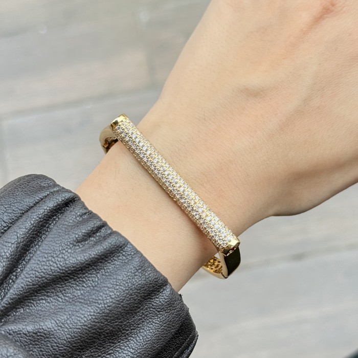 Luxe Bar Manşet Bileklik (Gold) resmi