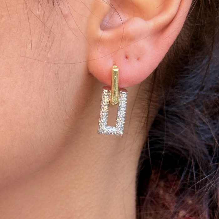 Gold Layer Küpe resmi