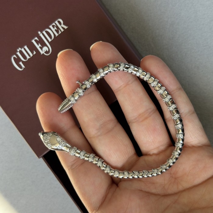 Snake Taşlı Bileklik   resmi
