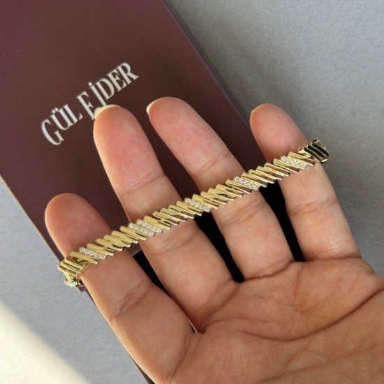 Çapraz Taşlı Bileklik  resmi