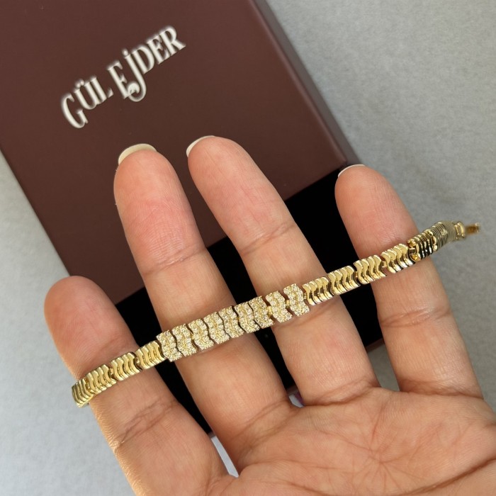 Ortası Taşlı Bileklik  resmi