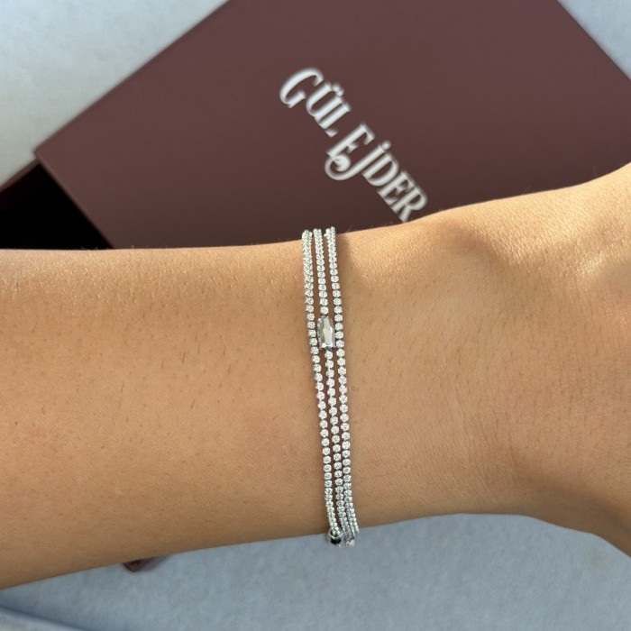 Üç Sıra Minimal Bileklik  resmi