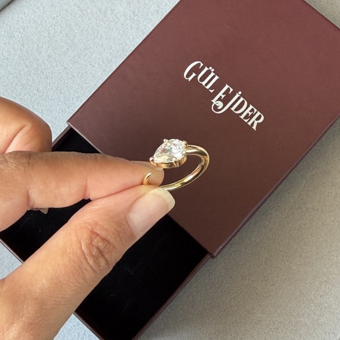 Oval Taş Yüzük  resmi