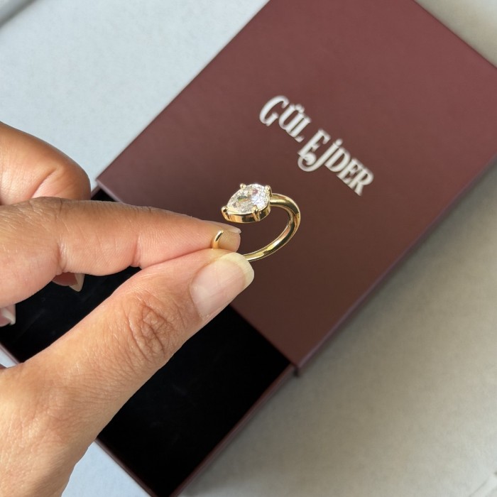 Oval Taş Yüzük  resmi